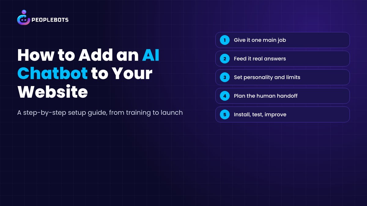 How to Add an AI Chatbot to Your Website, Step by Step